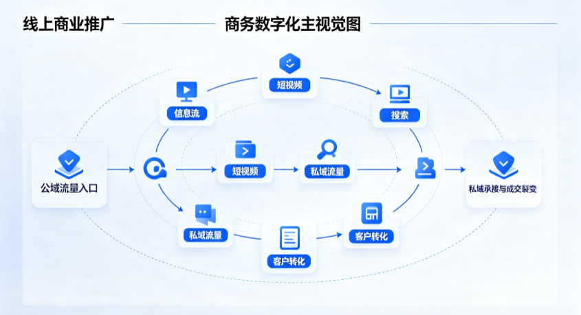 屯溪区线上商业推广怎么做？全域流量闭环搭建与低成本转化实战指南